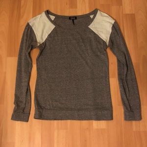 Grey with light blue Long Sleeve